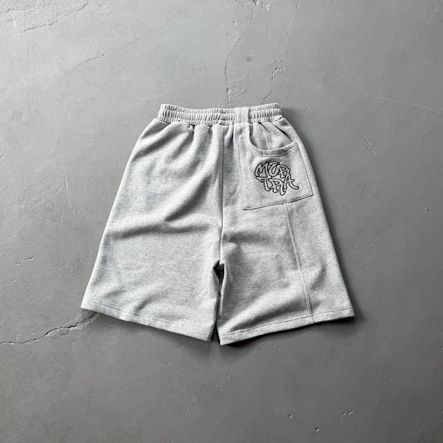 Unbranded Shorts Embroidered Letter Sweat with Contrast Pocket Inserts product detail image 2