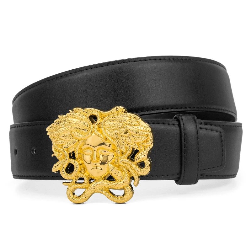 ZUER Belts Snake-haired face buckle image 5