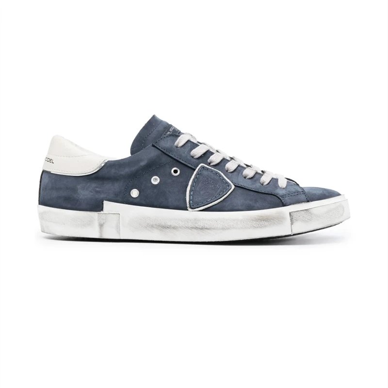 Philippe Model Sneakers Low-Top Shield-Logo — Graphite color