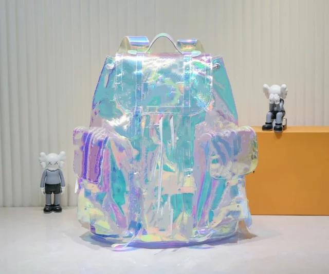 Louis Vuitton Handbags Transparent iridescent monogram top-handle handbag with shoulder strap product detail image 2