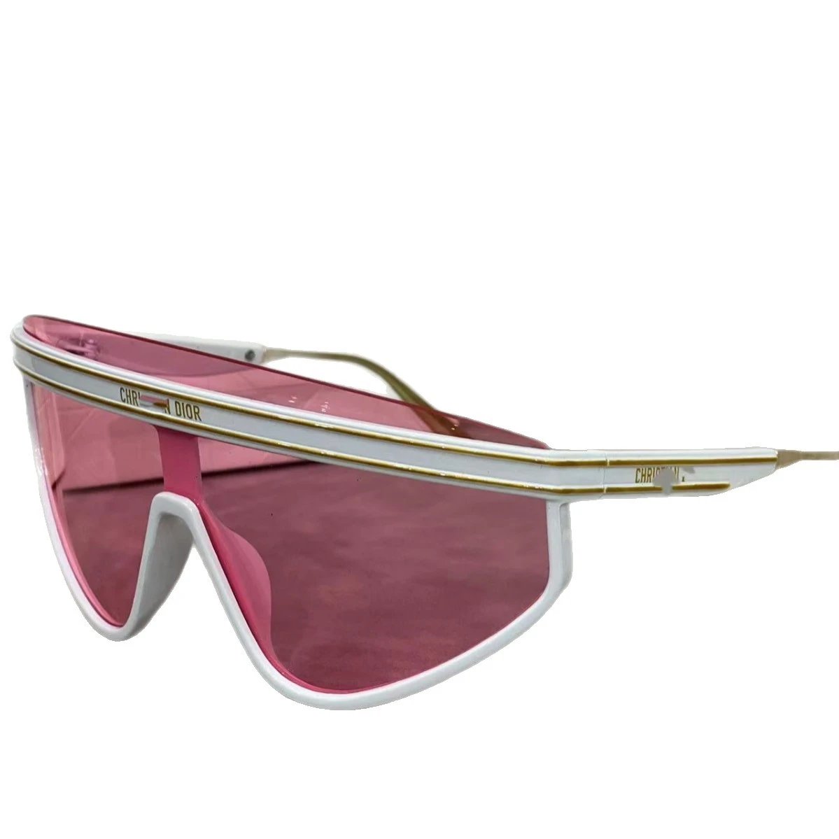 Dior Eyewear Oversized shield sunglasses with logo-print lens image 5