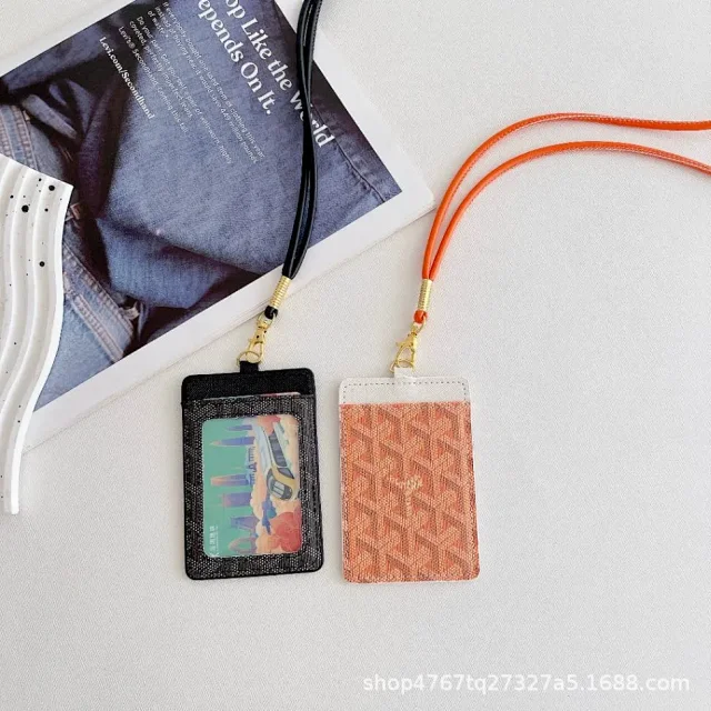 Goyard Wallets & Card Holders Chevron-print lanyard holder product detail image 4