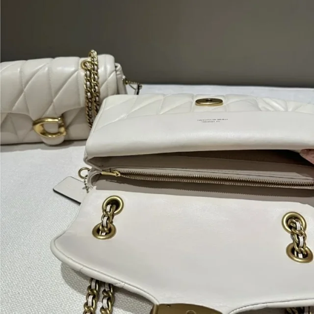 Coach Shoulder Bags Quilted chain-strap flap bag with C turn-lock product detail image 7