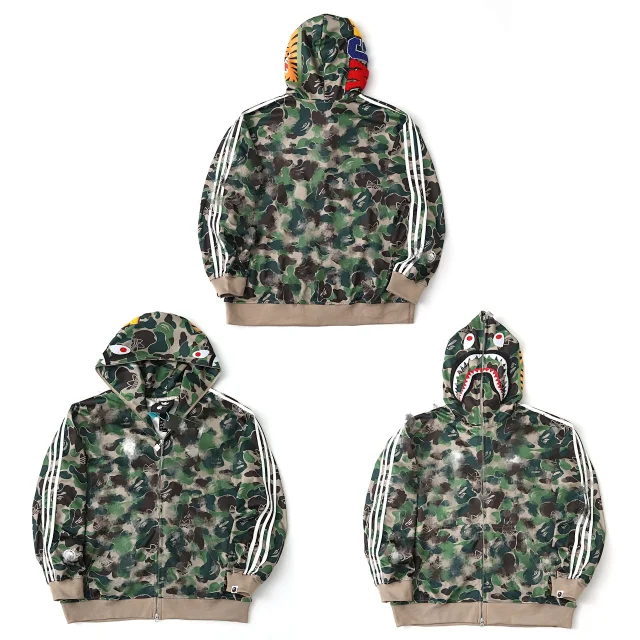 BAPE Jackets Camouflage Shark Full-Zip Hooded Jacket product detail image 5