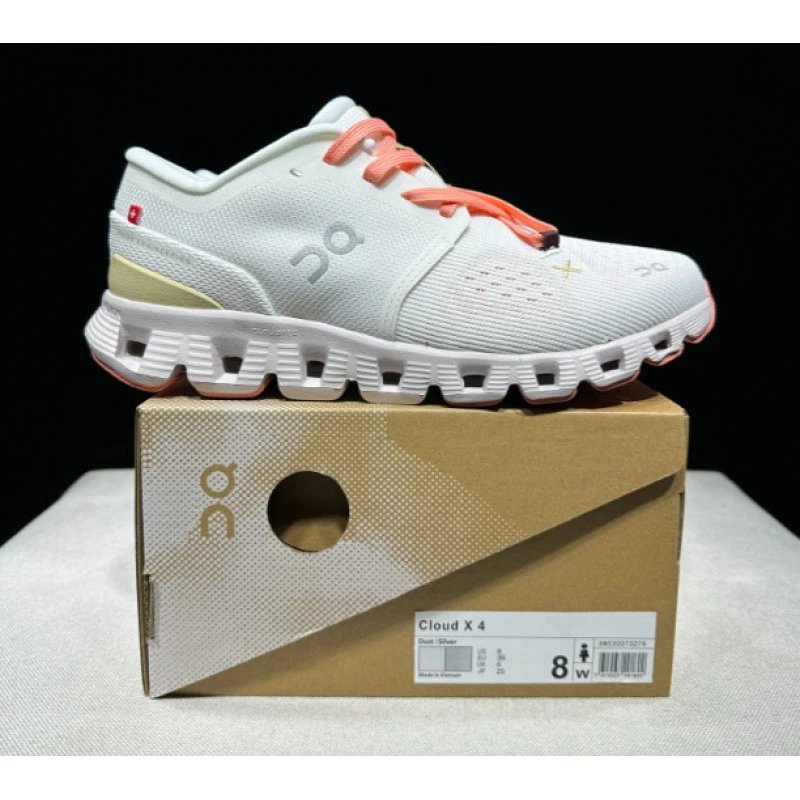 On Sneakers Cloud X 4 low-top running — Soft Sand/Ivory White 36-39