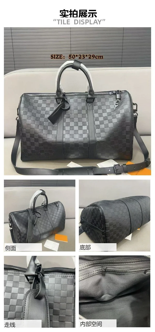 Louis Vuitton Monogram travel duffel bag product detail image 10