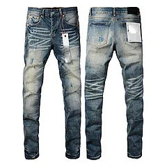 Purpul Jeans Slim distressed paint-splatter product detail image 8