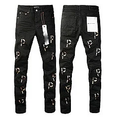 Purpul Jeans Slim distressed paint-splatter product detail image 42