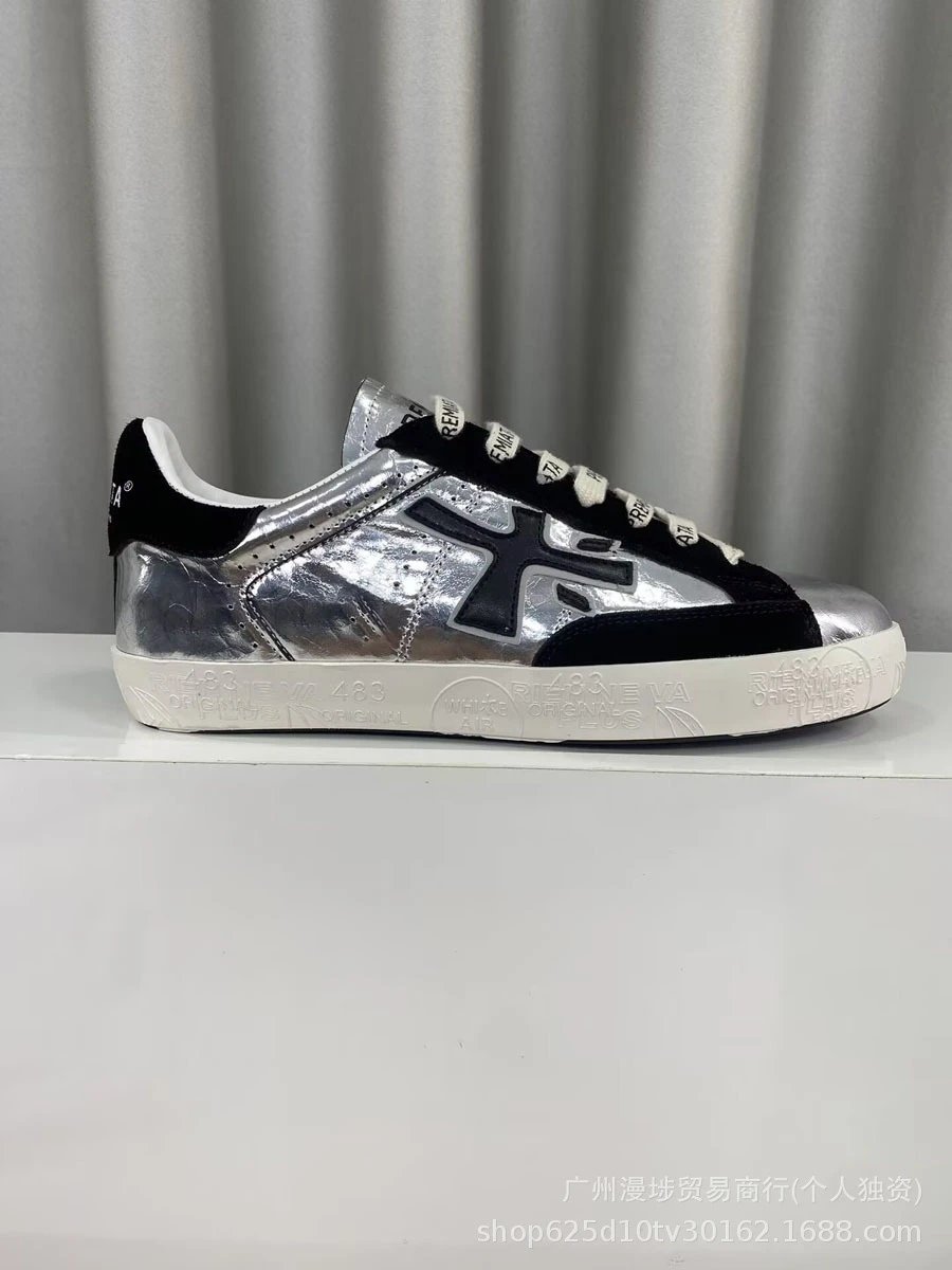 Premiata Sneakers Low-Top Lace-Up with Contrast Logo Appliqué — Figure 12