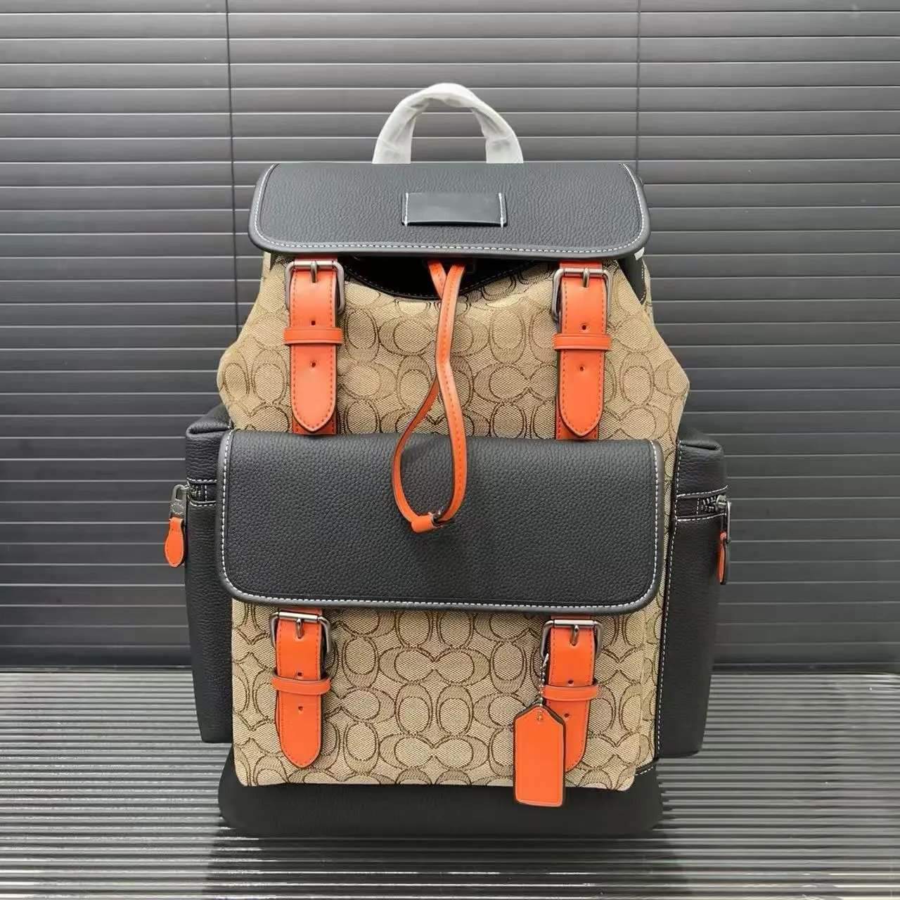 Coach Backpacks Flap backpack with buckle straps and front pocket image 3