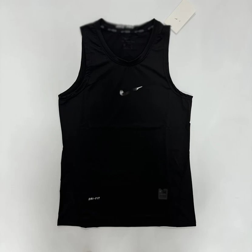 Nike Dri-FIT sleeveless compression tank top — 255NK Black Tight Tank Top