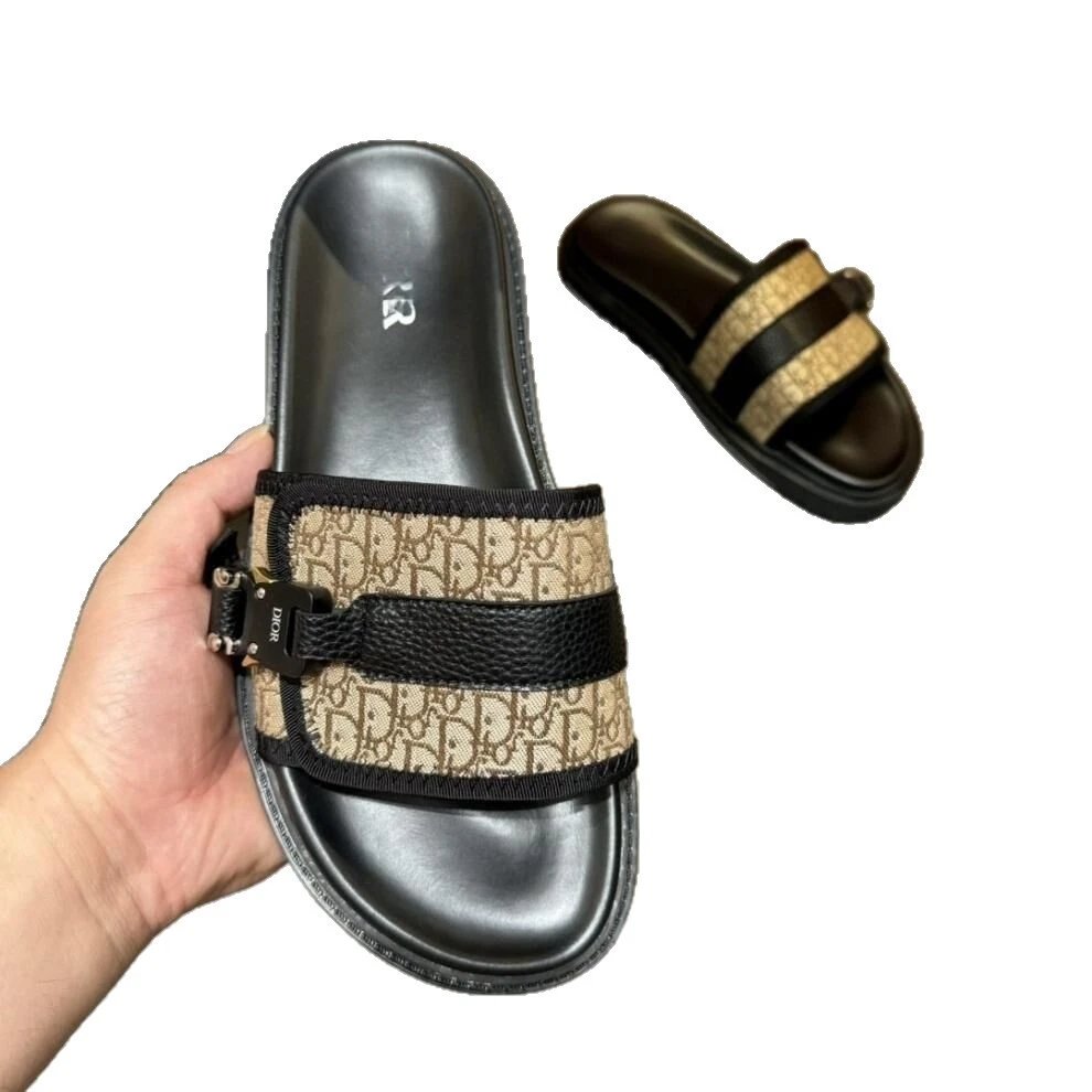 Dior Slippers Oblique Logo Slide image 6