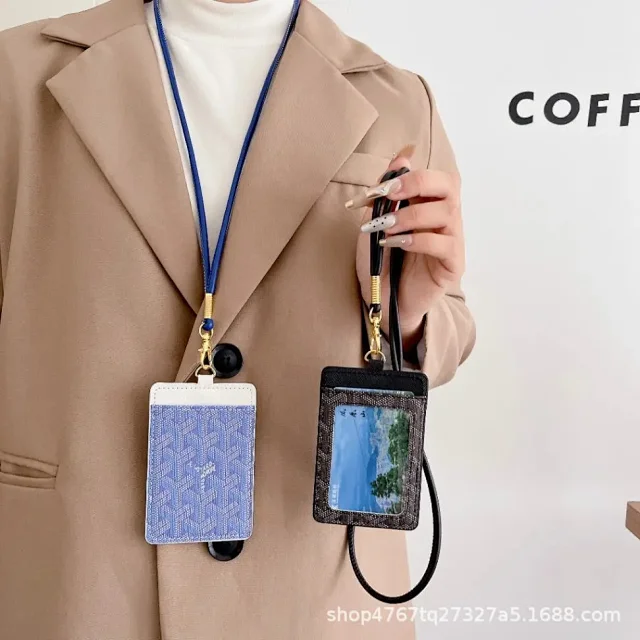 Goyard Wallets & Card Holders Chevron-print lanyard holder product detail image 3