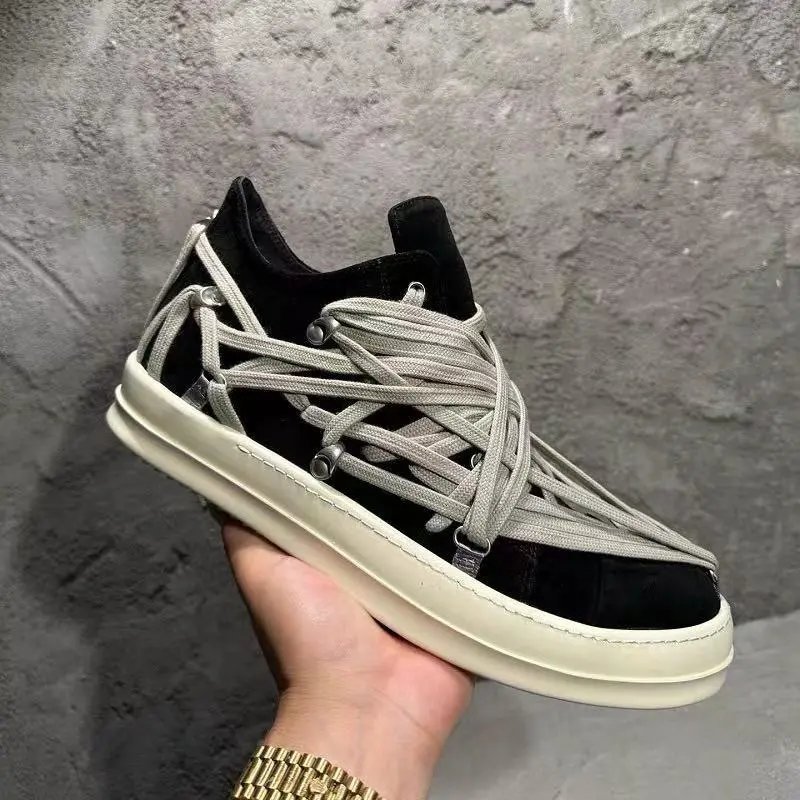 Unbranded Sneakers Low-Top with Wrapped Lace Design image 3