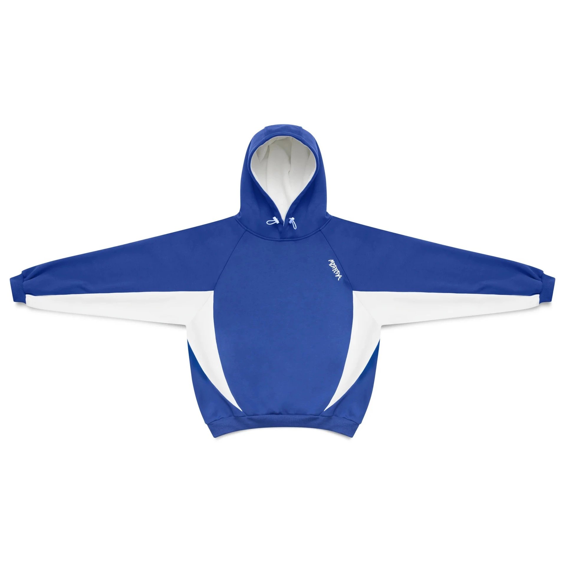 Unbranded Shorts Embroidered Letter Sweat with Contrast Pocket Inserts — Colorful blue with white/Sweatshirt