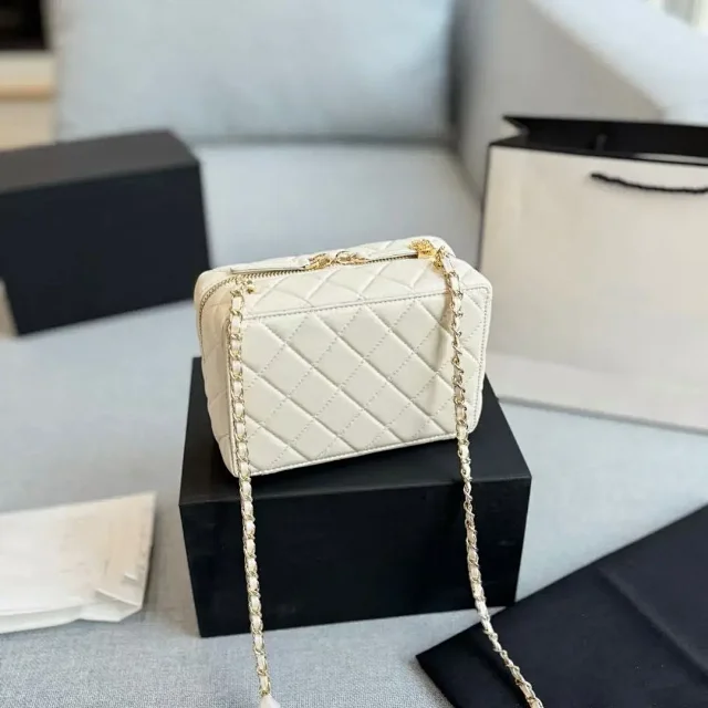 Chanel Crossbody Bags Quilted camera-style mini chain bag product detail image 1