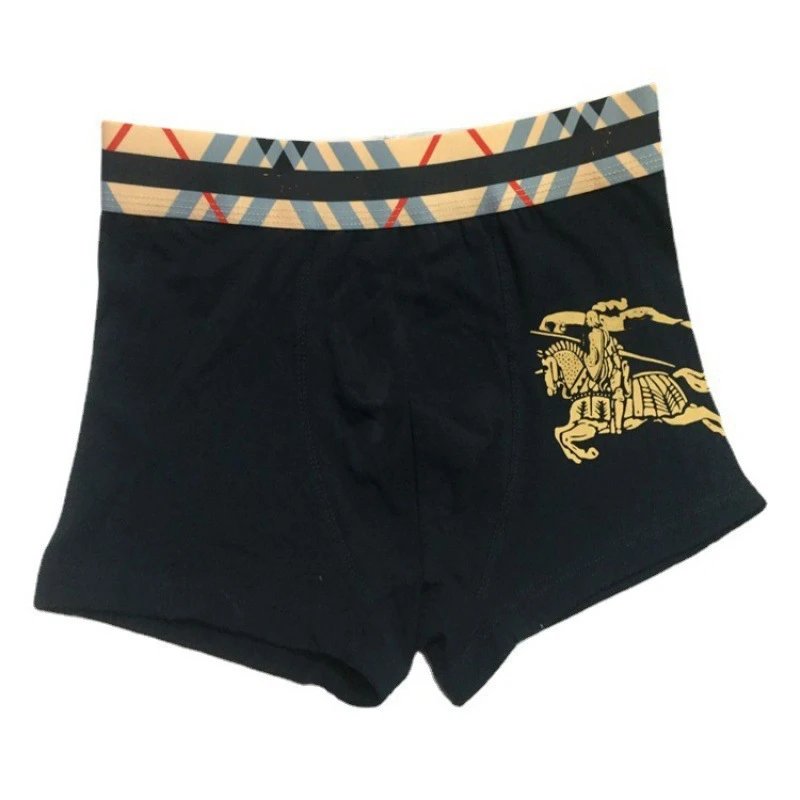 Burberry Underwear Equestrian Knight Print Boxer Briefs with Check-Pattern Waistband image 5
