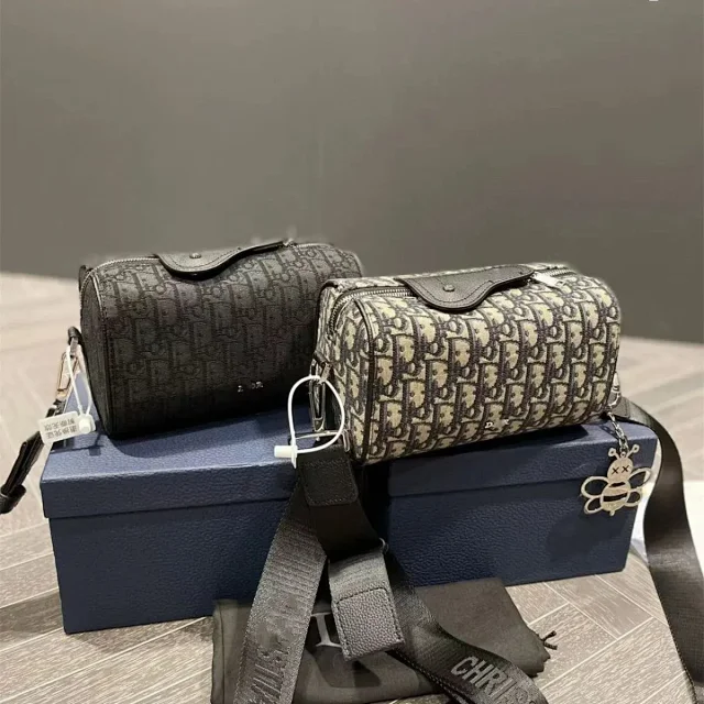 Dior Crossbody Bags Cylindrical Oblique Canvas Bag product detail image 1