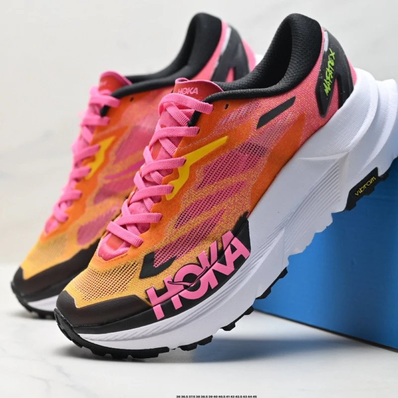 HOKA Sneakers Mafate X trail running shoes — Yellow and white