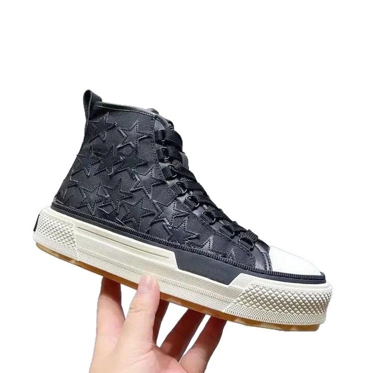 AMIRI Sneakers High-Top Canvas with Star Appliqués image 5