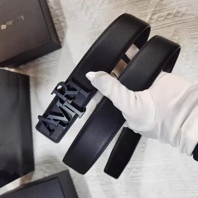 Amiri Belts 3.8 cm belt with letter buckle product detail image 5