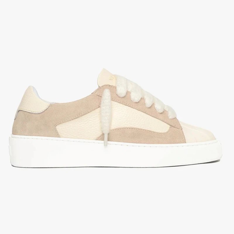 Numeris Sneakers Platform Shell-Toe — Dune (sand color)