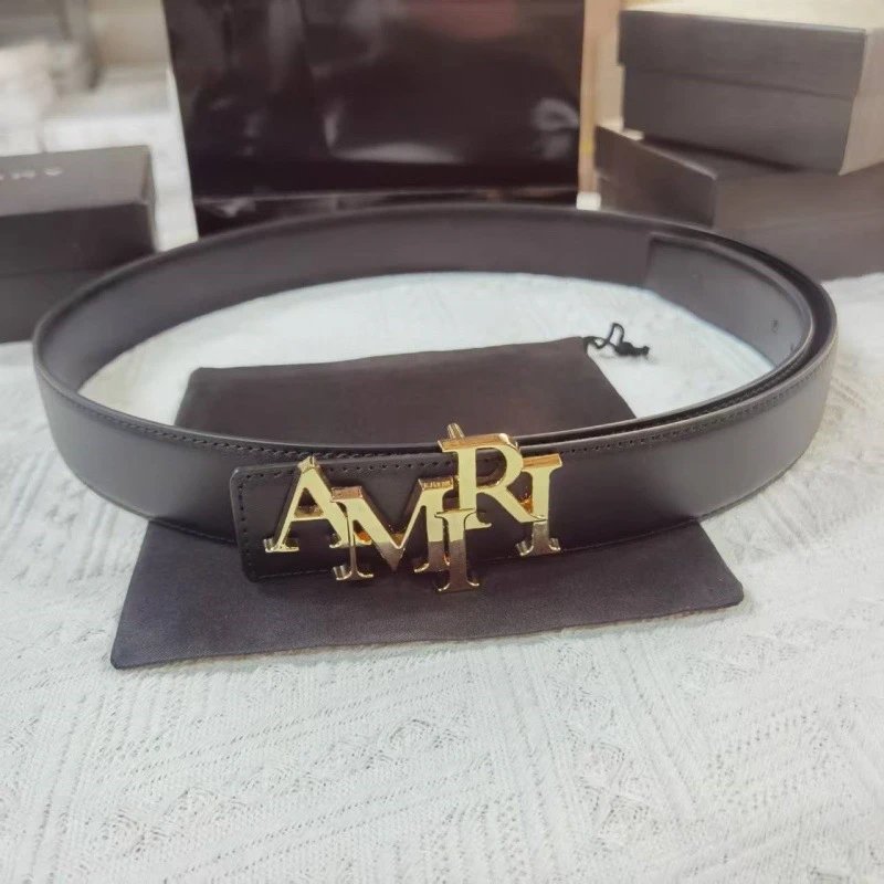 Amiri Belts 3.8 cm belt with letter buckle image 3