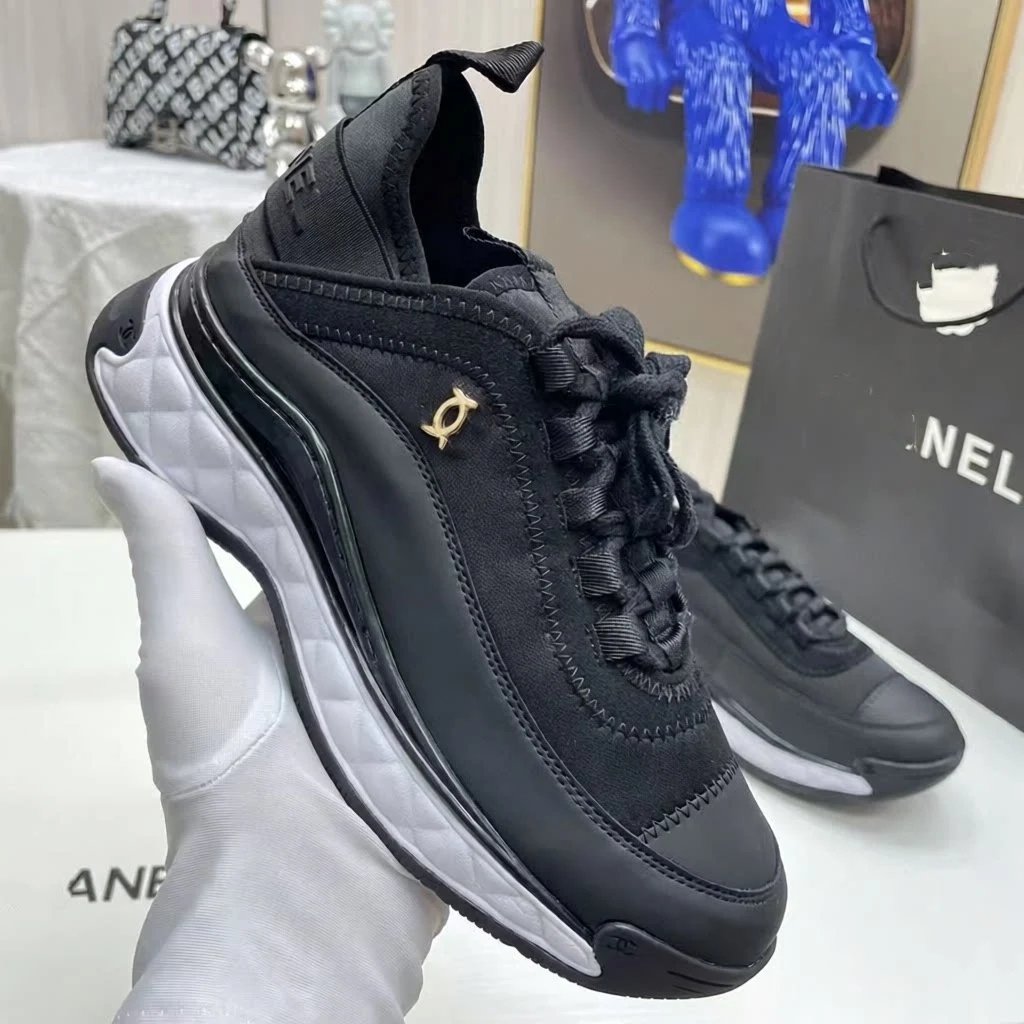 Chanel Sneakers Lace-Up Platform image 4