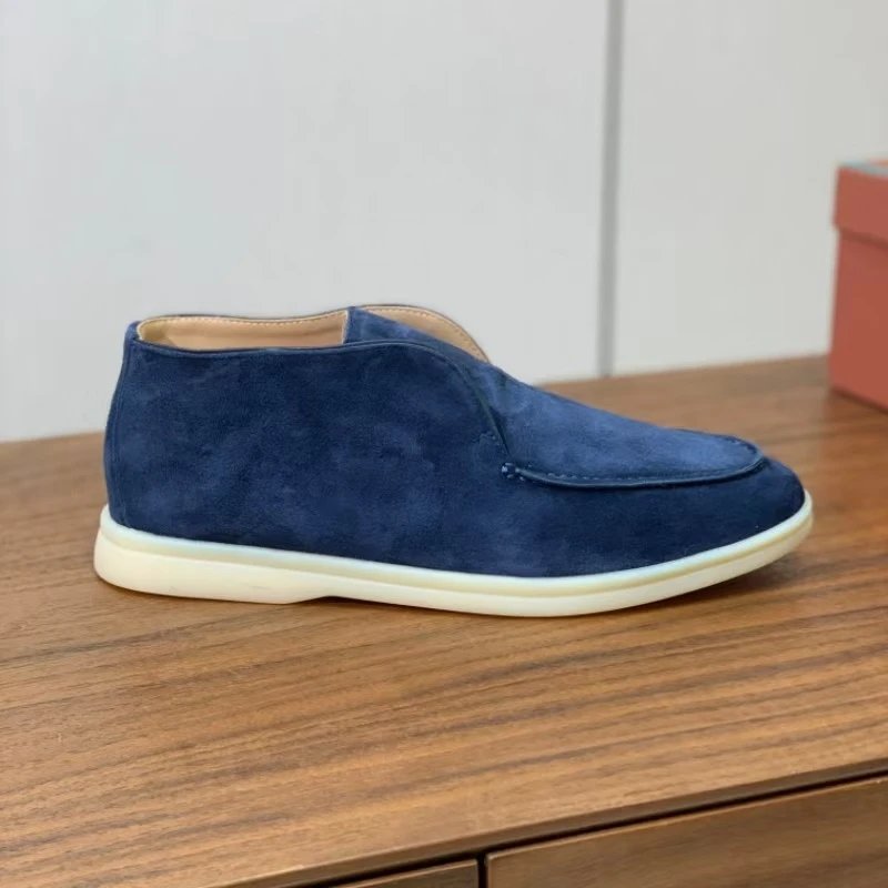Unbranded Casual Shoes Slip-on moc-toe ankle — Dark blue