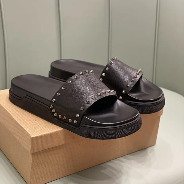 Unbranded Slippers Open-Toe Studded Slide product detail image 4