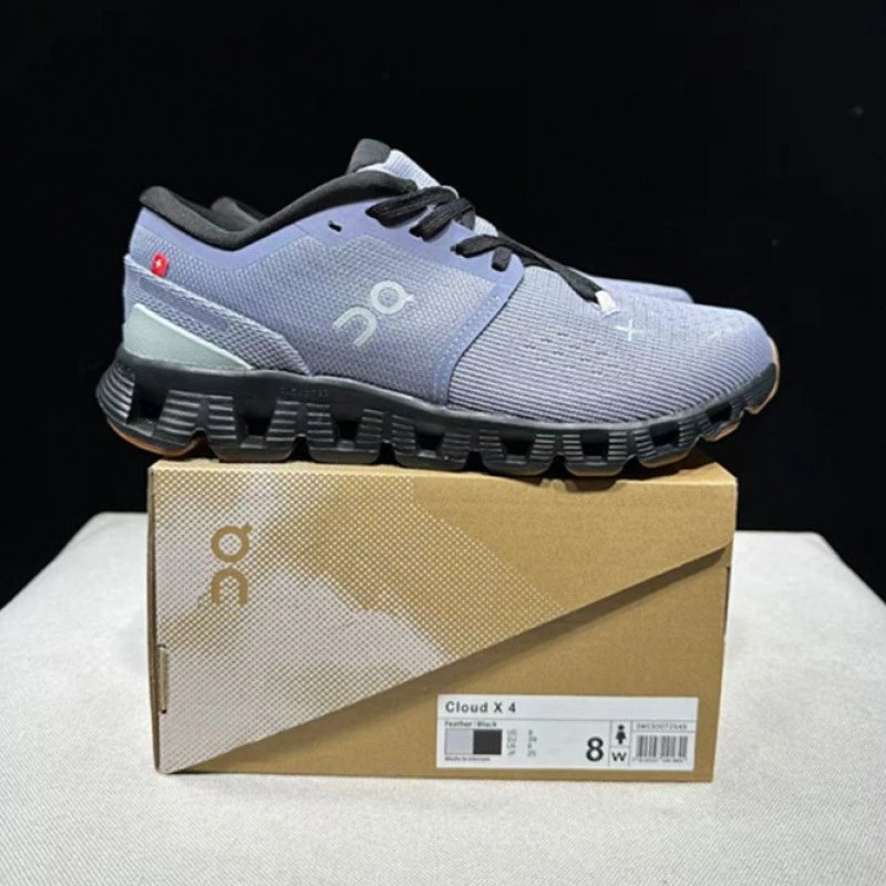 On Sneakers Cloud X 4 low-top running — Powder Blue/Black