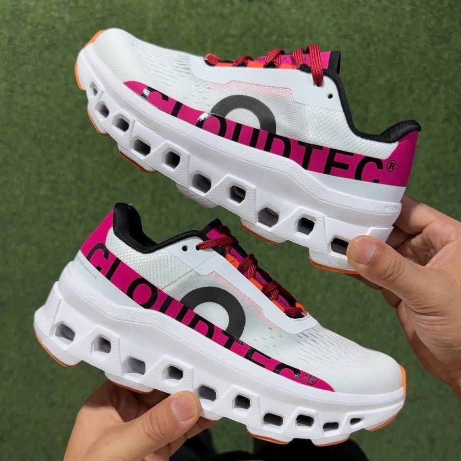 CloudTec Sneakers Knit with hollow-cushion sole — Aurora pink
