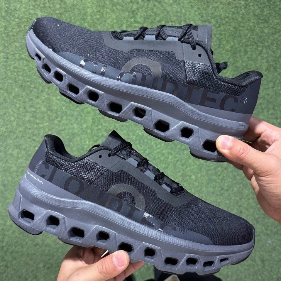 CloudTec Sneakers Knit with hollow-cushion sole — Black and gray