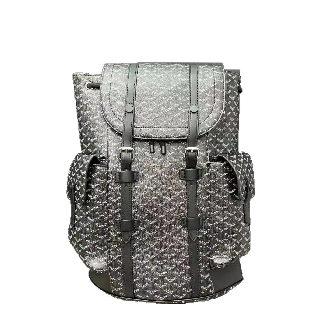Goyard Backpacks Monogram flap backpack with side pockets image 5