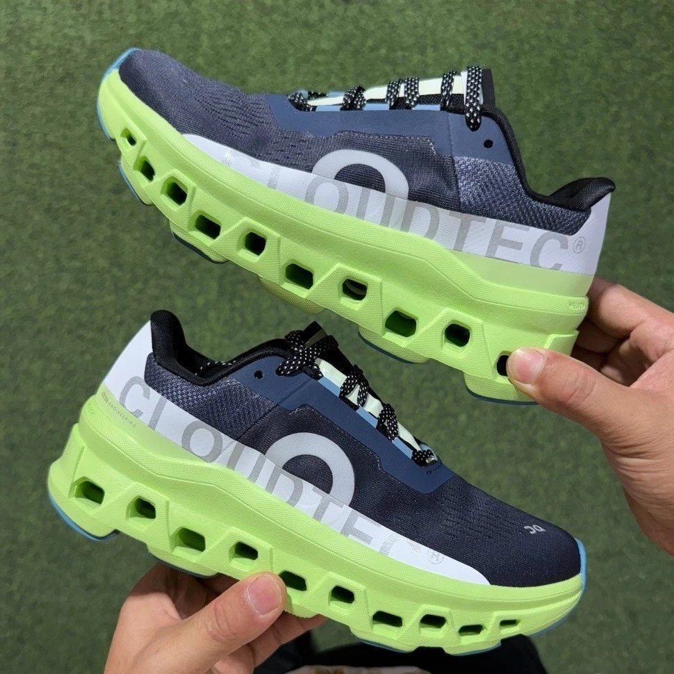CloudTec Sneakers Knit with hollow-cushion sole — Deep Blue Mint