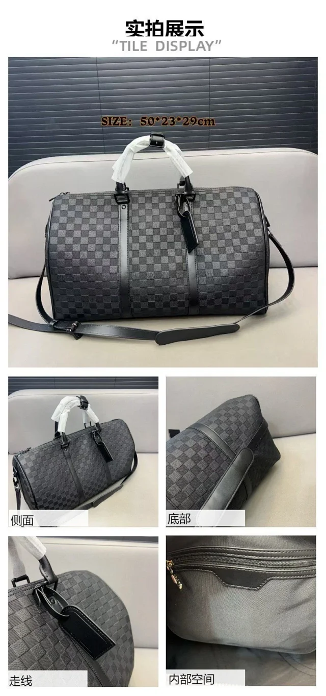 Louis Vuitton Monogram travel duffel bag product detail image 16