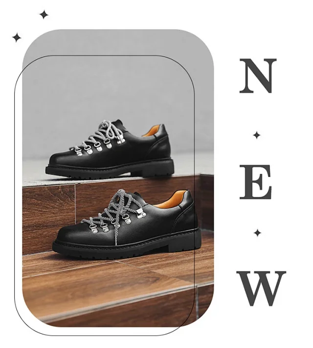 Unbranded Casual Shoes Textured Lace-Up Lug Sole product detail image 1