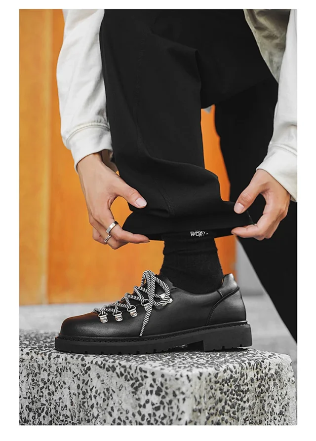 Unbranded Casual Shoes Textured Lace-Up Lug Sole product detail image 7