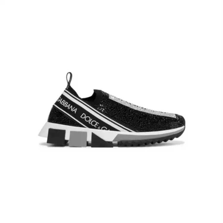 Dolce & Gabbana Sneakers Rhinestone Slip-On Chunky Sole — Style 17