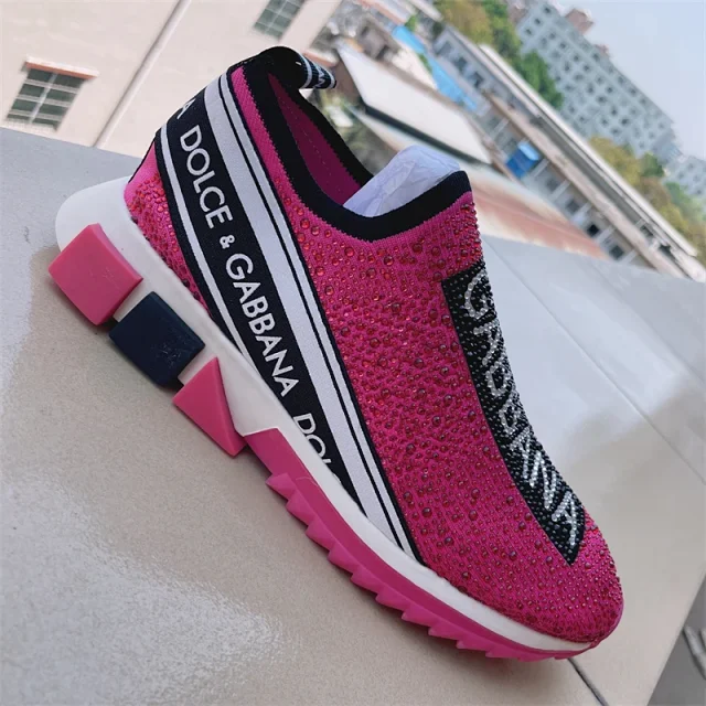 Dolce & Gabbana Sneakers Rhinestone Slip-On Chunky Sole product detail image 11