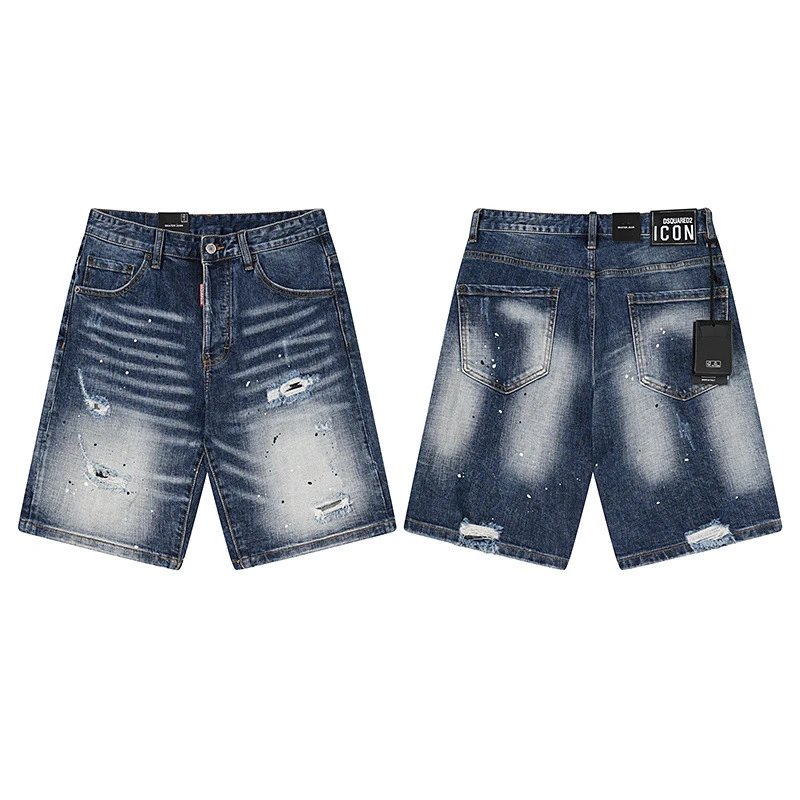 Dsquared2 Shorts Distressed washed denim — 2038