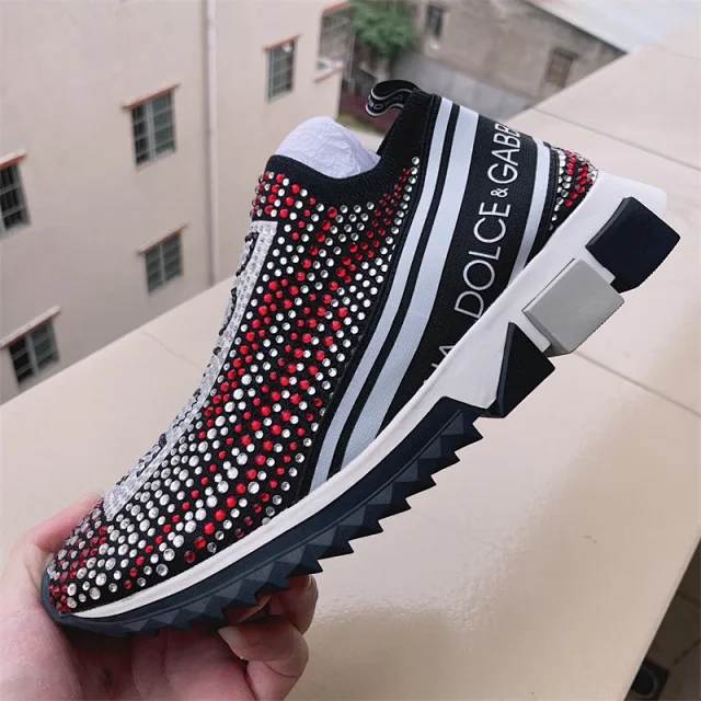 Dolce & Gabbana Sneakers Rhinestone Slip-On Chunky Sole product detail image 27