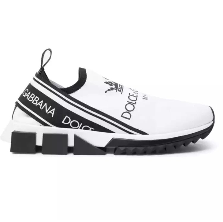 Dolce & Gabbana Sneakers Rhinestone Slip-On Chunky Sole — Style 16