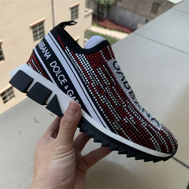 Dolce & Gabbana Sneakers Rhinestone Slip-On Chunky Sole product detail image 3