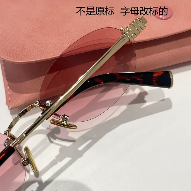 Unbranded Eyewear EF63008 Rimless Oval Glasses product detail image 6