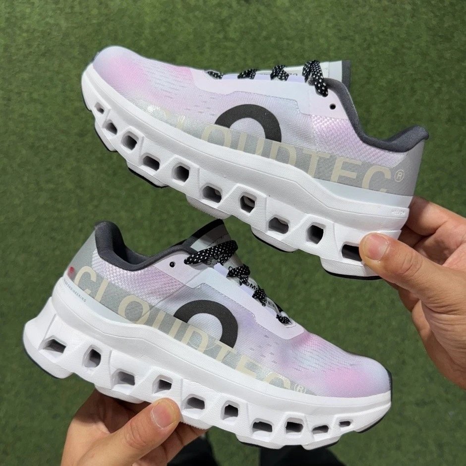 CloudTec Sneakers Knit with hollow-cushion sole — White Purple
