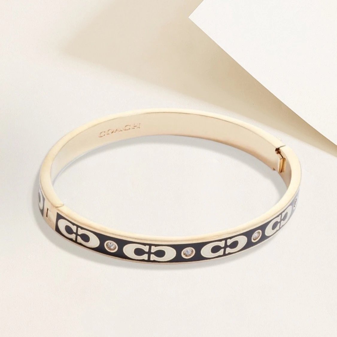 Coach Jewelry Signature C Hinge Bangle Bracelet image 4