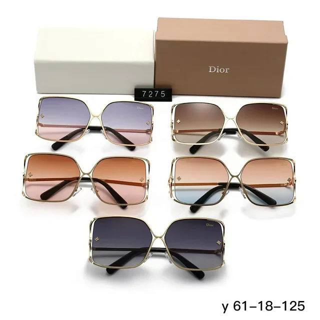 Dior Eyewear 7275 oversized square metal-frame sunglasses product detail image 9