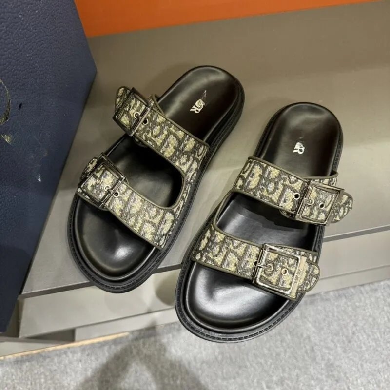 Dior Slippers Oblique Logo Slide — Figure 12