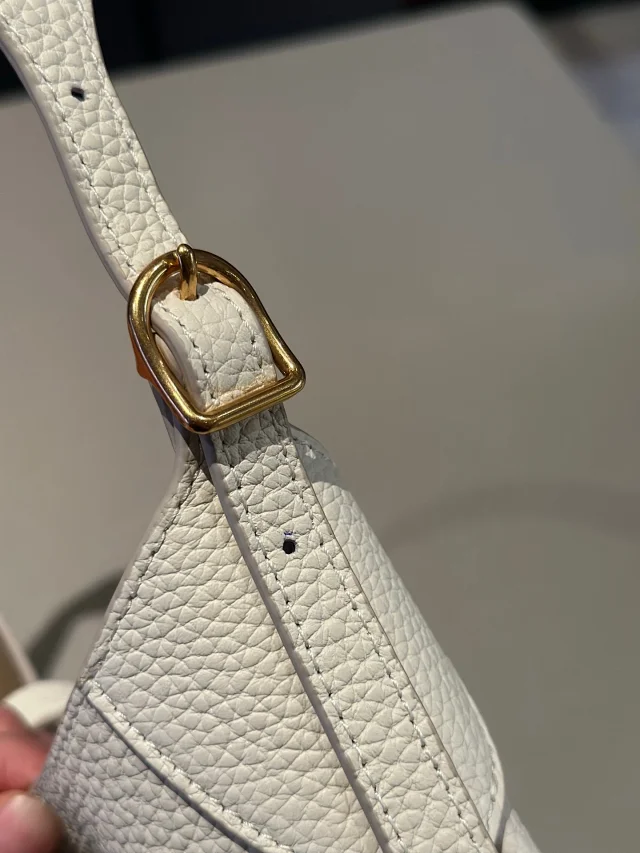 Unbranded Shoulder Bags Crescent Hobo Bag with Gold-Tone Horse Emblem product detail image 37